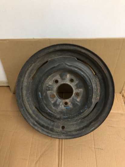 1956-1962 Corvette Original Steel wheel rim 15x5.