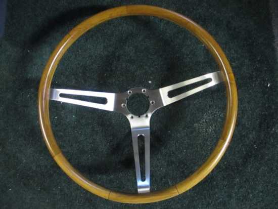 Teak Steering Wheel Reproduction