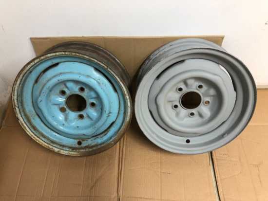 1956-1962 Corvette Original Steel wheel rims 15x5