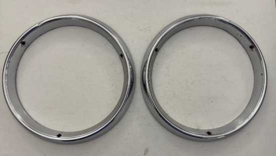 1956-57 Headlight Trim Rings (2)