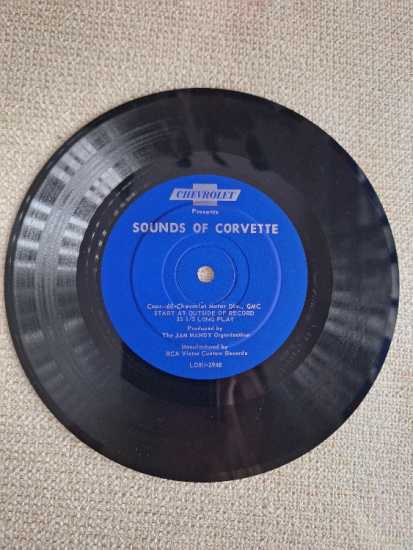 1961 Chevrolet Corvette Promo Record