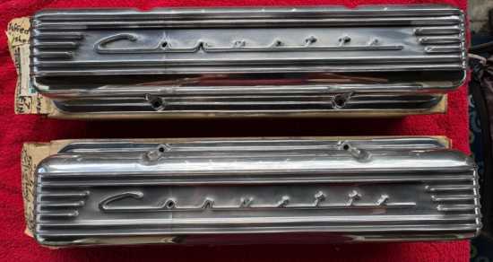 7-fin Polished Aluminum Valve Covers #3767493